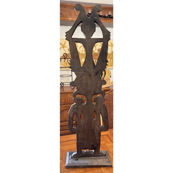 Vintage Tribal wood carving statue - Picture 2 of 5